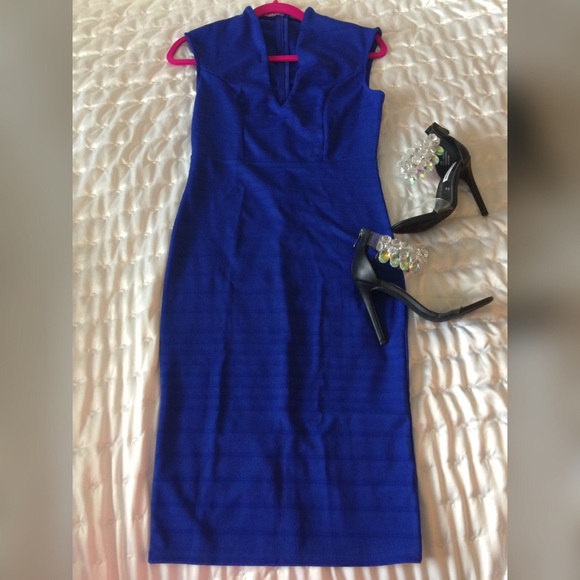 Gorgeous Bodycon Dress, Medium, Cobalt Blue - Picture 3 of 7